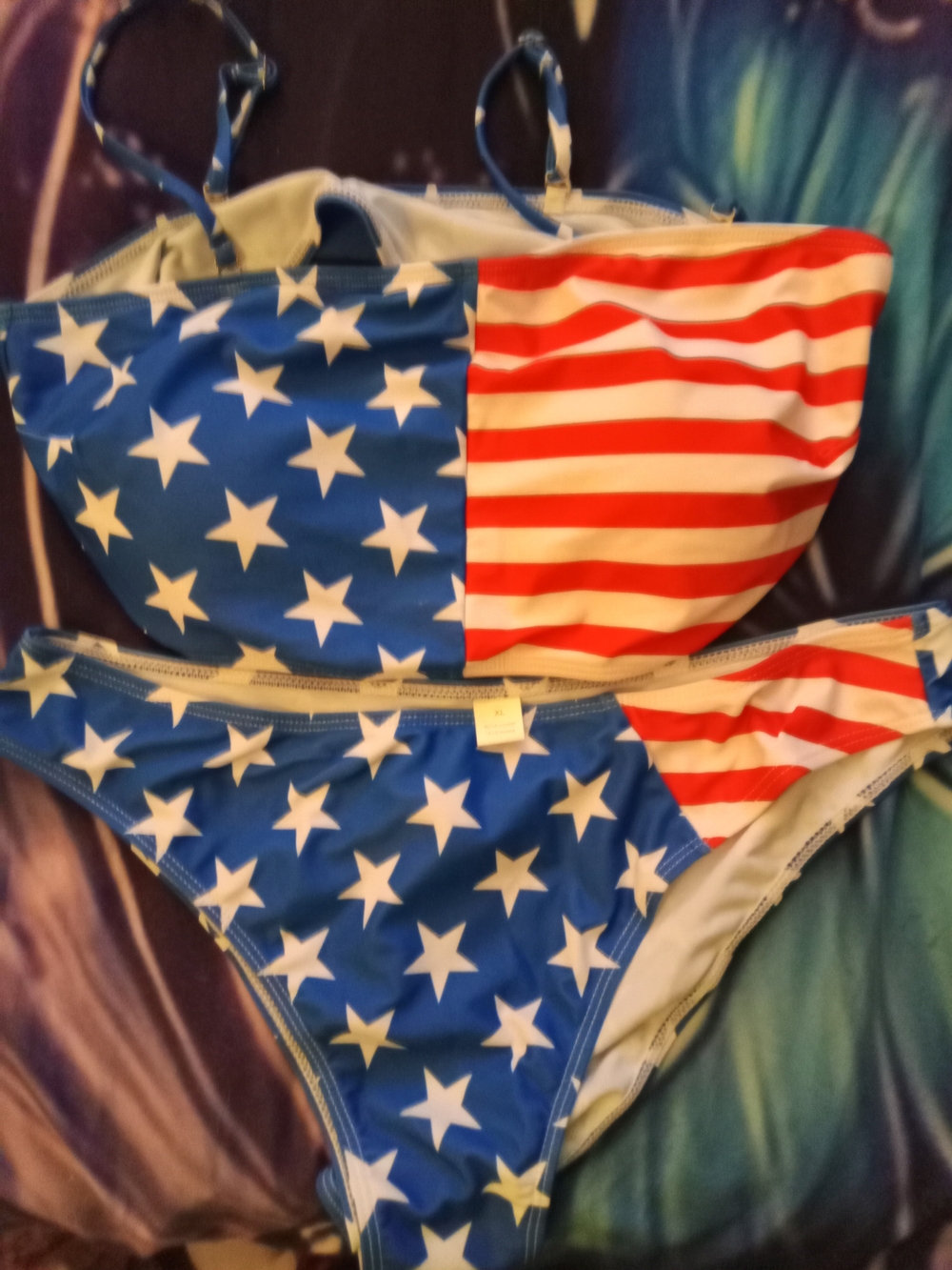 Patriotic Stars & Stripes Women's Two-Piece Bikini - Red, White & Blue